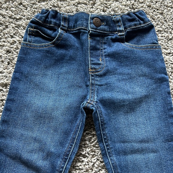 4T toddler girl blue jeans with adjustable waist - Picture 3 of 6